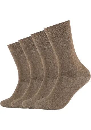 Camano Socken "ca-soft" 4 Paar, mit verstärktem Fersen- und Zehenbereich