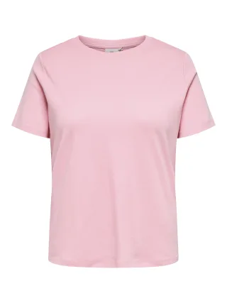 ONLY CARMAKOMA - CARJEN S/S JEANS TEE JRS NOOS Romance Rose - Gr. - S-42/44