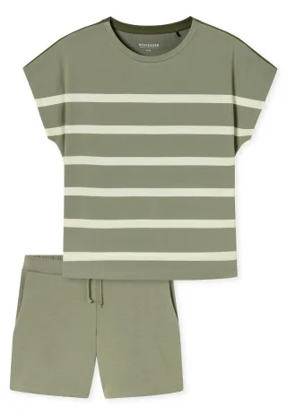 SCHIESSER - Schlafanzug kurz jade - Gr. - 36