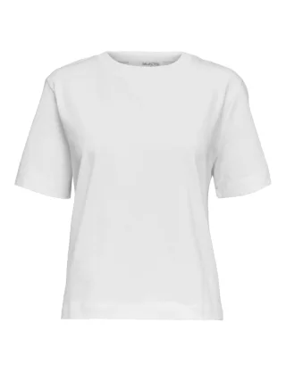 SELECTED WOMEN - SLFESSENTIAL SS BOXY TEE NOOS bright white - Gr. - S