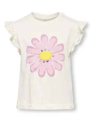 KIDS ONLY - KMGRUTH LIFE SL FRILL LOOSE TEE JRS - Gr. - 104