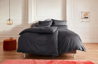 OTTO home Bettwäsche "Mila in 135x200, 155x220 oder 200x200 cm" 2 Mako-Satin, Bettwäsche aus Baumwolle, unifarbene Bettwäsche