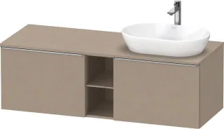 Duravit D-Neo Konsolenwaschtischunterbau wandhängend Leinen Matt 1400x550x459 mm - DE4950R70750000 DE4950R70750000