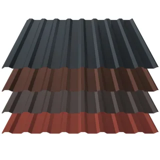 Trapezblech T18 | Dach | 0,50 mm | Stahl | Anti-Tropf 900 g/m² inkl. Vliesrückschnitt | 35 µm Matt Innova