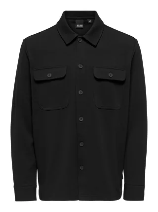 ONLY&SONS - ONSNEWKODYL OVERSHIRT SWEAT NOOS Black - Gr. - XL