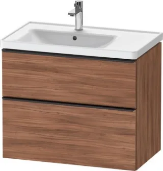 Duravit D-Neo Waschtischunterbau wandhängend Nussbaum Matt 784x452x625 mm - DE43570BD790000 DE43570BD790000