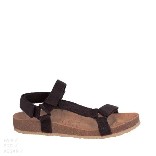 Grand Step Shoes Sandalen Levi Hemp schwarz