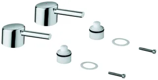 GROHE Griffpaar Concetto 48310 Markierung blau/rot chrom, 48310000 48310000