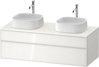 Duravit Zencha Konsolenwaschtischunterbau wandhängend Weiß n/a & Supermatt 1300x550x442 mm - ZE4823B ZE4823B64840000