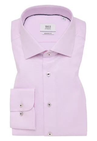ETERNA - Hemd Natté Langarm rosa - Gr. - 40/Langarm - 65cm