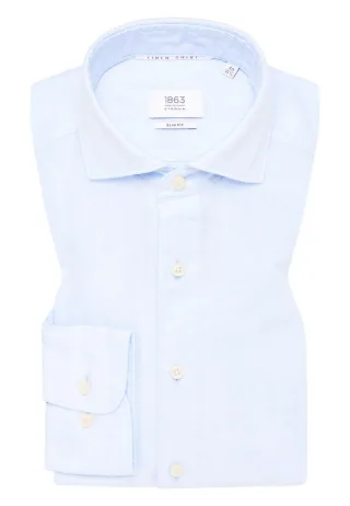 ETERNA - Slim Fit: Hemd blau - Gr. - 40
