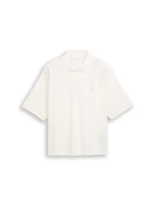Tom Tailor - Loose Fit Poloshirt whisper white - Gr. - L