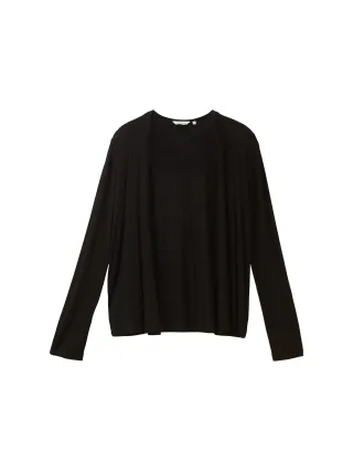 Tom Tailor - Basic Cardigan black - Gr. - M