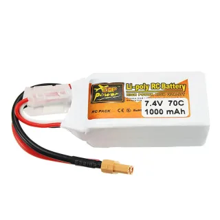 ZOP Power 7.4V 1000mAh 70C 2S Lipo Battery XT30 Plug