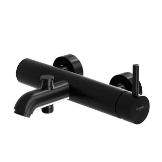 Steinberg Wanne/Brause-Armatur 1/2", schwarz matt, 100 1100 S, 100.1100S 1001100S
