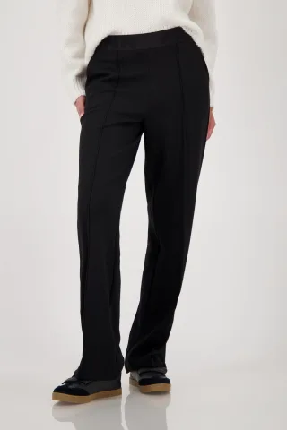 monari - Hose mit Schriftband schwarz - Gr. - 36
