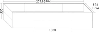 Burgbad Wannenverkleidung Anthrazit Matt, SEVQ275F0091F1520 SEVQ275F0091F1520