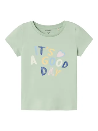 NAME IT - NMFHIMMEL SS TOP silt green - Gr. - 92