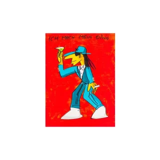 Udo Lindenberg Original Farblithografie "Ich mach mein Ding" -...