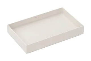 Hansgrohe Xuniva Evo E Aufsatzwaschtisch 650/400 ohne Hahnloch und Überlauf, Sandbeige Matt, 6032678 60326780