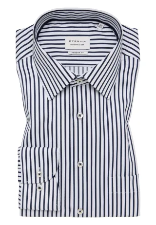ETERNA - Hemd Popeline super langer Arm (72 cm) navy - Gr. - 39/Langarm - 65cm