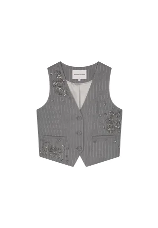 Fabienne Chapot - Gigi Gilet grey melange - Gr. - 38