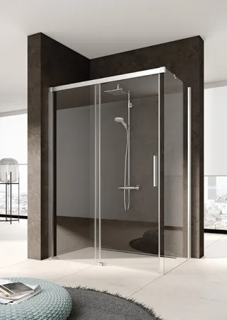 Kermi Seitenwand Nica TWL 0750x2000, silber hochglanz, ESG klar, NITWL07520VAK NITWL07520VAK