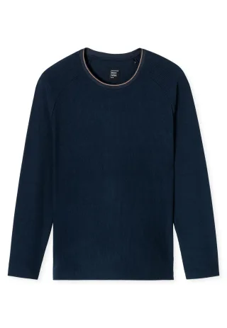 SCHIESSER - Shirt Langarm nachtblau - Gr. - 56