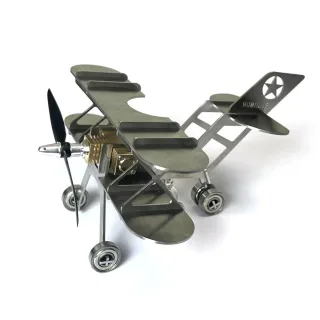 NikolaToy Mini Stirling Engine Upgraded Model Aircraft DIY Assembly Kit Creative Desktop Ornaments Decoration Science Di
