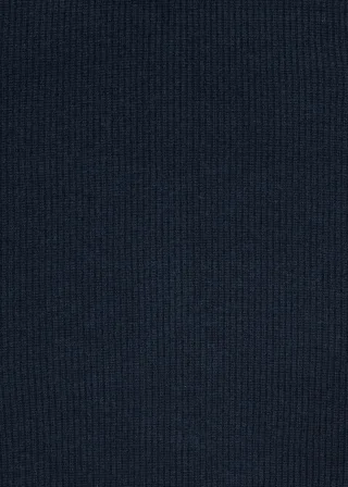 CLARINA - Stehbund-Pullover, 1/1 Arm,uni marine - Gr. - 42