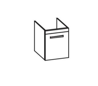 Artiqua 411 Waschtischunterschrank für Starck 3 030348, Weiß Hochglanz Select, 411-WUT-D16-L-7160-12 411-WUT-D16-L-7160-125