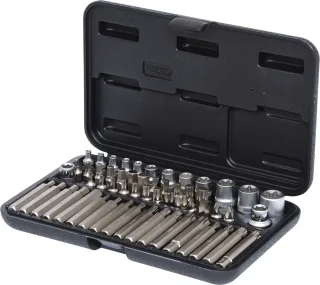 KS Tools 1/4"+3/8"+1/2" Torx-Steckschlüssel- und Bit-Satz, 57-tlg - 911.4305