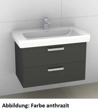 Artiqua 415 Waschtischunterschrank für Pro S 813965 Quarzgrau Hochglanz Select, 415-WU2L-L57-7162-17 415-WU2L-L57-7162-172