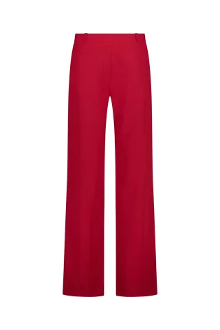 Studio Anneloes - Lexie bonded trousers ruby red - Gr. - XS