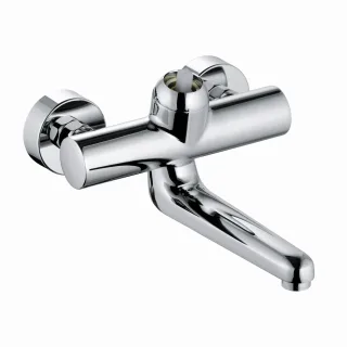 Kludi Wandarmatur-Einhebelmischer DN 15 Provita ohne Hebel, Auslauf 180mm, chrom 335320500