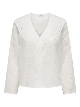 JDY - JDYTALLIE L/S SHIRT WVN DIA Cloud Dancer - Gr. - XXL