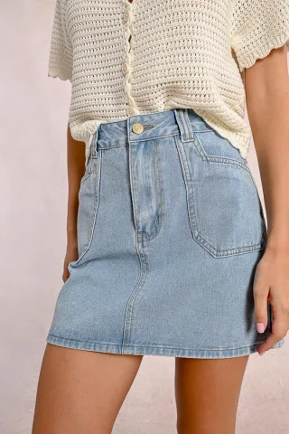 molly bracken - Jeansrock blau - Gr. - M