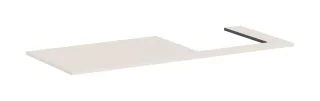 Hansgrohe Konsole Xilesa E 1375x550mm m.Ausschnitt rechts Aufsatzwasch.ge Sandbeige matt, 54273780 54273780