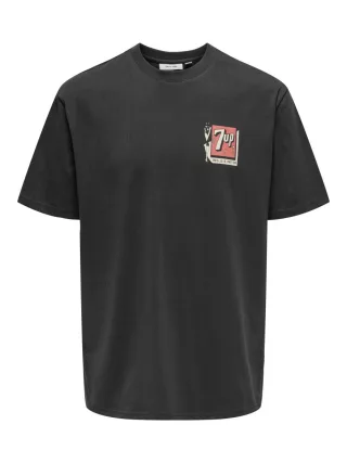 only & sons - T-Shirt schwarz - Gr. - S