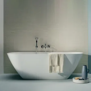 LAUFEN freistehende Badewanne LUA 750x1700x540, Aussen: weiss glänzend, Innen: weiss glänzend H2200820000001