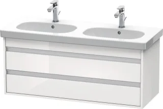 Duravit Ketho Waschtischunterbau wandhängend Weiß Hochglanz 1150x455x480 mm - KT664902222 KT664902222