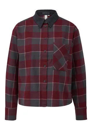 qs - Bluse rot|mehrfarbig - Gr. - 40
