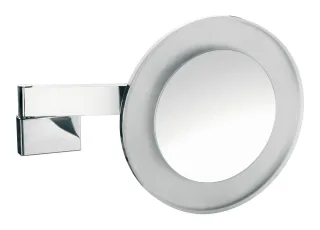 emco LED-Kosmetikspiegel prestige 2 -armig, 3-fach, rund, Direktanschluss, Schalter, Farbwechsel, D: 109606028