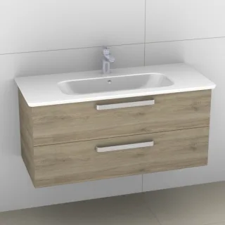Artiqua 412 Waschtischunterschrank für Softmood T0559, Sanremo Eiche quer NB, 412-WU2L-I36-7144-428 412-WU2L-I36-7144-428