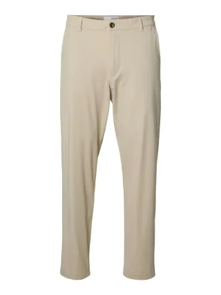 SELECTED MEN - SLH172-SLIM TAPE LORENT FLEX PANTS NOOS pure cashmere - Gr. - L
