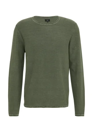 qs - Strickpullover olive - Gr. - S