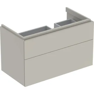 Geberit Xeno2 Unterschrank f. Waschtisch m. Ablagefläche links m. 2 Schubladen, 88x53x46,2cm, greige 500516001