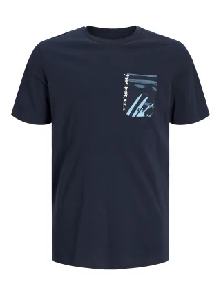 JACK&JONES - JJHAWAII POCKET TEE SS JNR sky captain - Gr. - 176