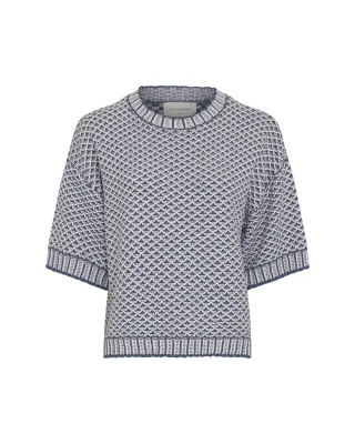 msch copenhagen - MSCHCatina Pilla 2 4 Pullover v indigo egret - Gr. - S/M