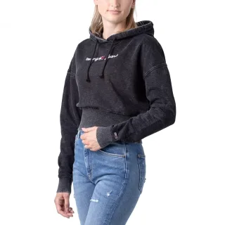 Tommy Jeans Cropped Fit Acide-Wash-Hoodie